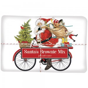 Red Bike Santa Brownie Mix