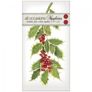 Variegated Holly Casual Napkins