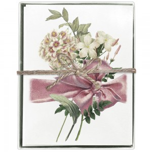 Pink Bow Boxed Greeting Cards (Blank)