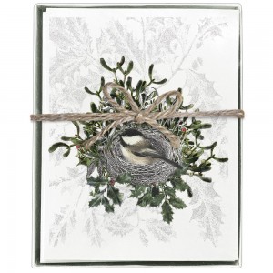 Chickadee Nest Boxed Greeting Card 
