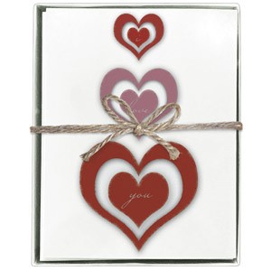 Heart Trio Boxed Greeting Cards
