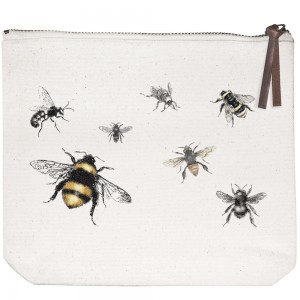 Bee Colony Canvas Pouch