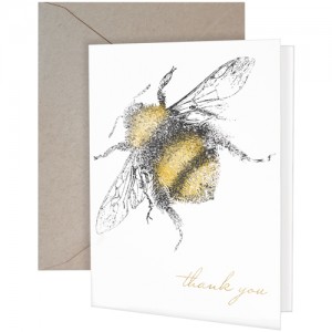 Fuzzy Bee Greeting Card