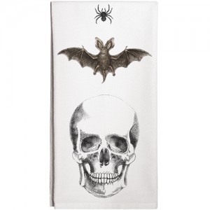Spider Bat Skull Towel