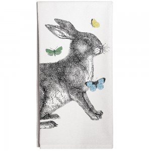 Rabbit & Butterflies Towel