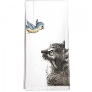 Cat Bird Towel