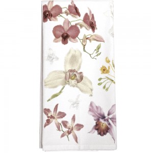 Scattered Orchids Towel