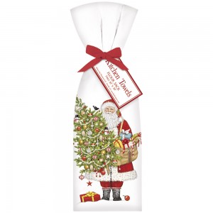 Santa Ornament Tree Towel Set