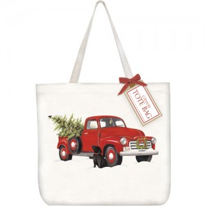 Holiday Truck Tote Bag