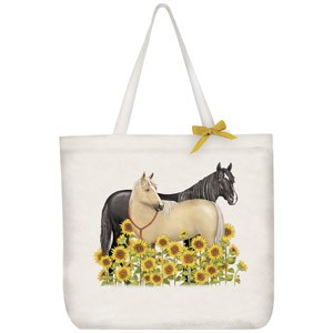 Sunflower Horses Tote Bag