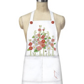 Hollyhock Embroidery Apron
