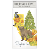 California State Symbols Large Packaged Towel
