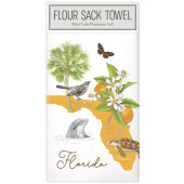 Florida State Symbols Large Packaged Towel