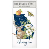 Georgia State Symbols Large Packaged Towel