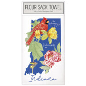Indiana State Symbols Large Packaged Towel