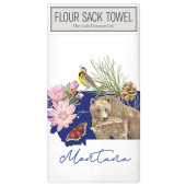 Montana State Symbols Large Packaged Towel