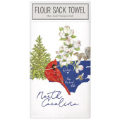 North Carolina State Symbols Large Packaged Towel