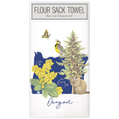 Oregon State Symbols Large Packaged Towel