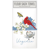 VA State Symbols Large Packaged Towel