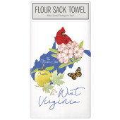 WV State Symbols Large Packaged Towel
