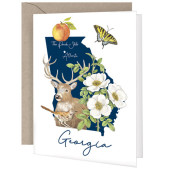 Georgia State Symbols Greeting Card