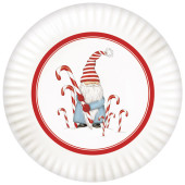 Candycane Gnome Melamine Platter