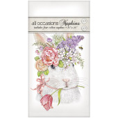 Flower Crown Bunny Casual Napkins
