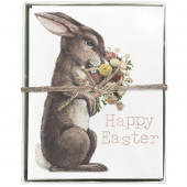 Rabbit Bouquet Boxed Greeting Card S/8