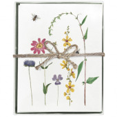 Bee Flowers Boxed Greeting Card S/8