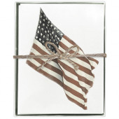 US Flag Boxed Greeting Cards S/8