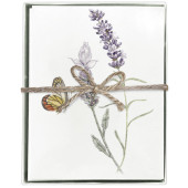 Lavender Sprig Boxed Greeting Cards S/8