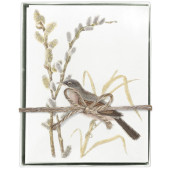 Pussywillow Bird Boxed Greeting Card S/8