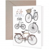 Bike Collage Greeting Card