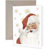 Santa Stars Greeting Card