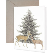 Deer Tree Greeting Card