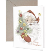 Tree Santa Greeting Card