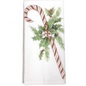 Candy Cane Holly Towel