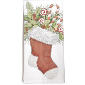 Candycane Stocking Towel