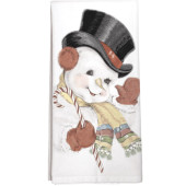 Candycane Snowman Towel