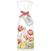 Rabbit In Tulips Towel Set