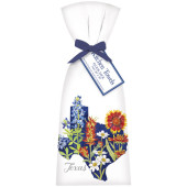 Texas Map Flowers Towel Set