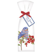 Winter Bluebird Towel Set