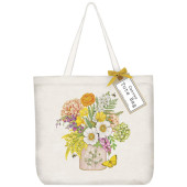 Flower Fern Vase Tote Bag