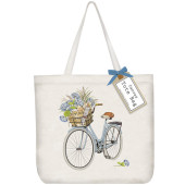 Seashell Bike Tote Bag