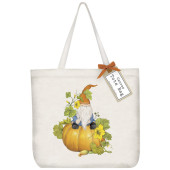 Fall Pumpkin Gnome Tote Bag