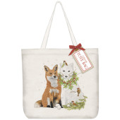 Snow Fox Tote Bag