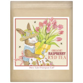 Potted Tulip Rabbit Wrapped Tea- Raspberry Iced
