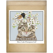Cat Dogwood Blossoms Paper Bag Tea-Peach