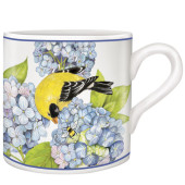 Hydrangea Finch Mug