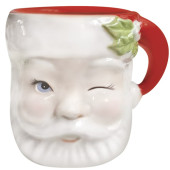 Winking Santa Molded Mug